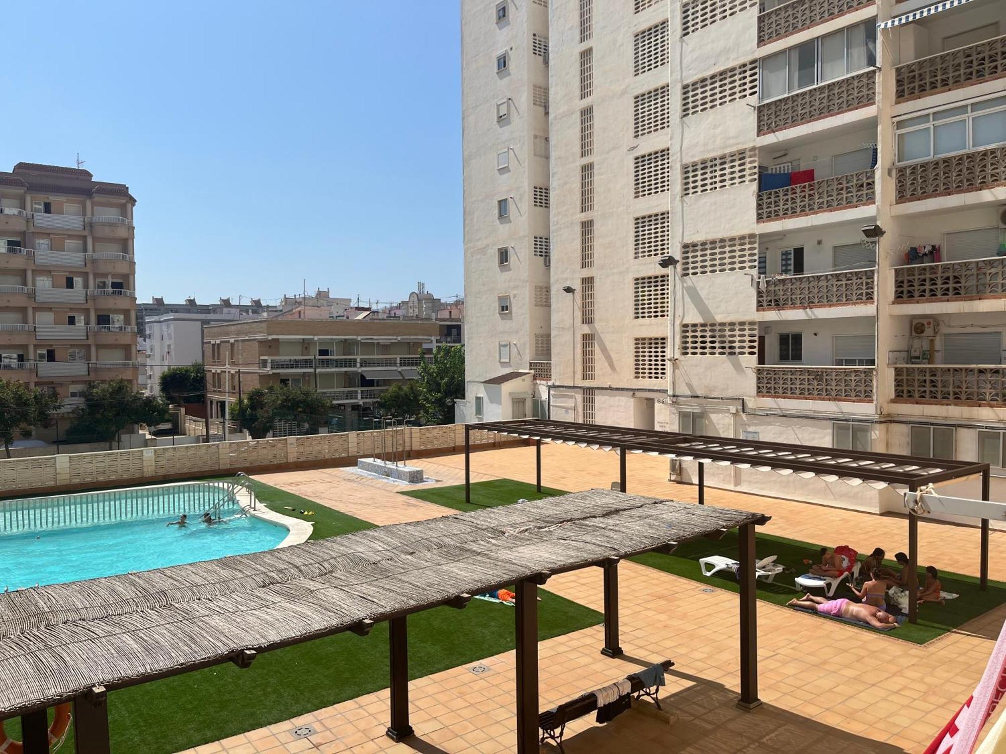 Apartamento 1ª Linea De Playa - Con Piscina Y Parking Playa de Gandia Εξωτερικό φωτογραφία