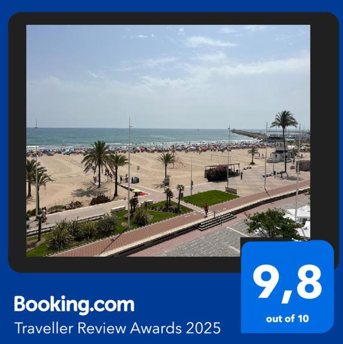 Apartamento 1ª Linea De Playa - Con Piscina Y Parking Playa de Gandia Εξωτερικό φωτογραφία